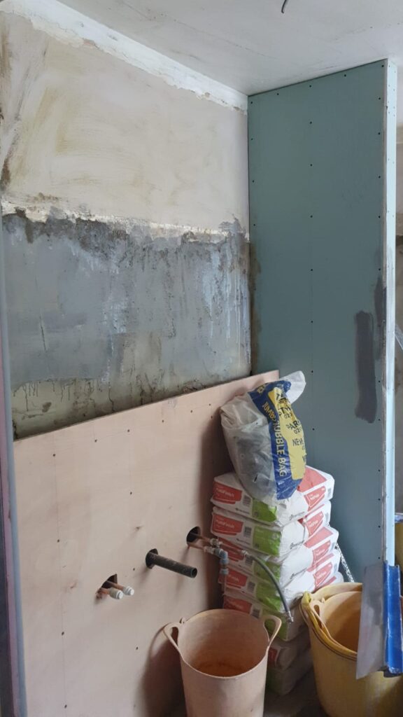 Red oak decking Removing walls and remodeling the house