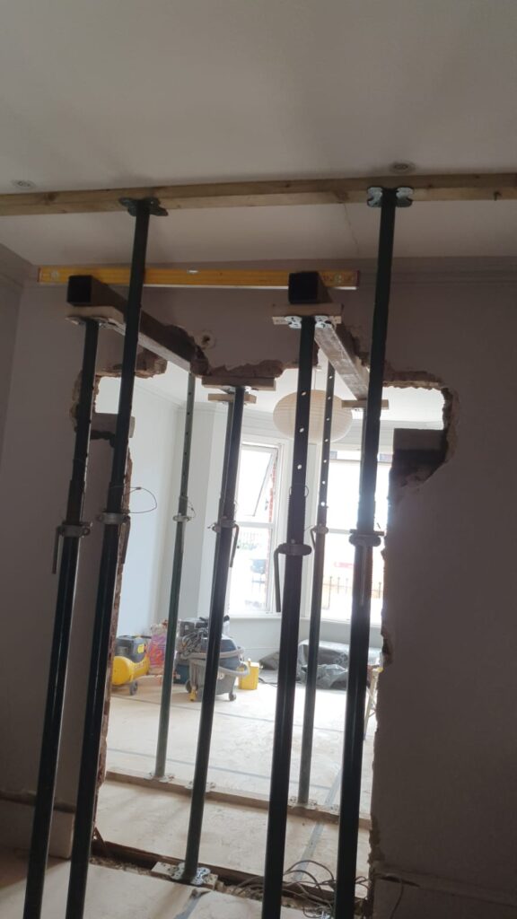 Red oak decking Removing walls and remodeling the house