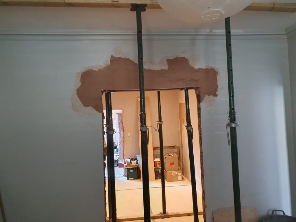 Red oak decking Removing walls and remodeling the house