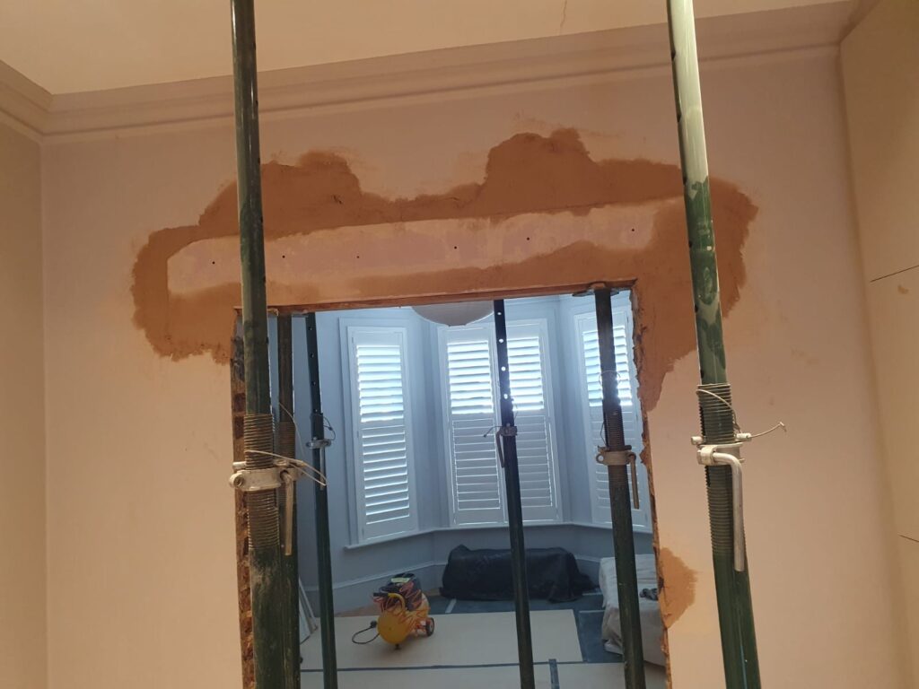 Red oak decking Removing walls and remodeling the house