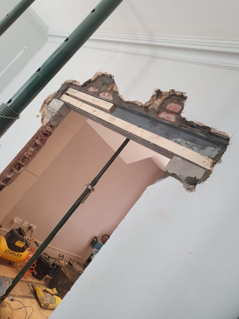 Red oak decking Removing walls and remodeling the house