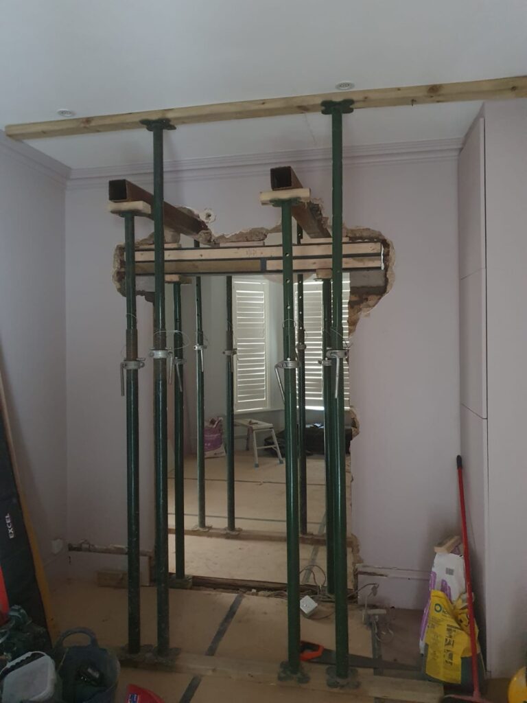 Red oak decking Removing walls and remodeling the house