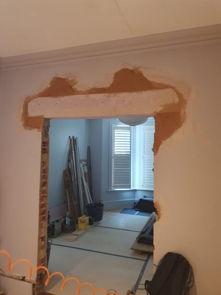 Red oak decking Removing walls and remodeling the house