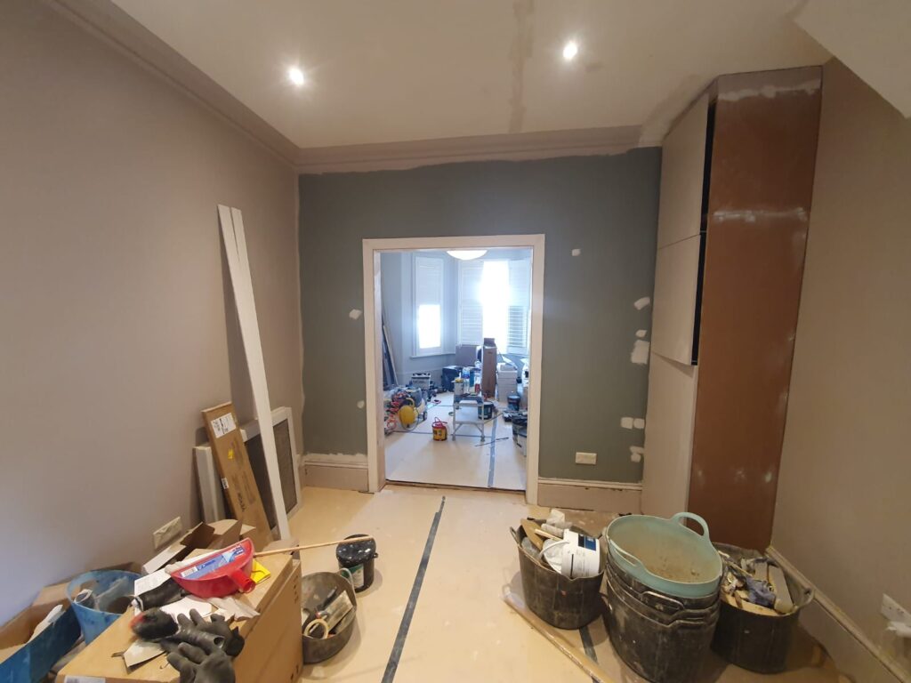 Red oak decking Removing walls and remodeling the house