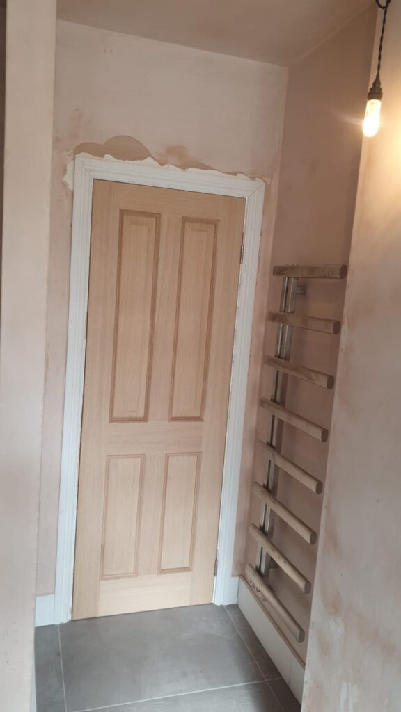 Red oak decking Removing walls and remodeling the house