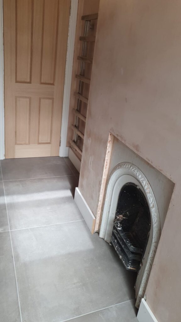 Red oak decking Removing walls and remodeling the house