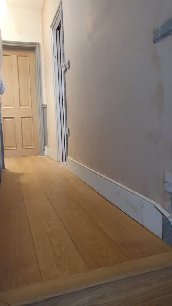 Red oak decking Removing walls and remodeling the house