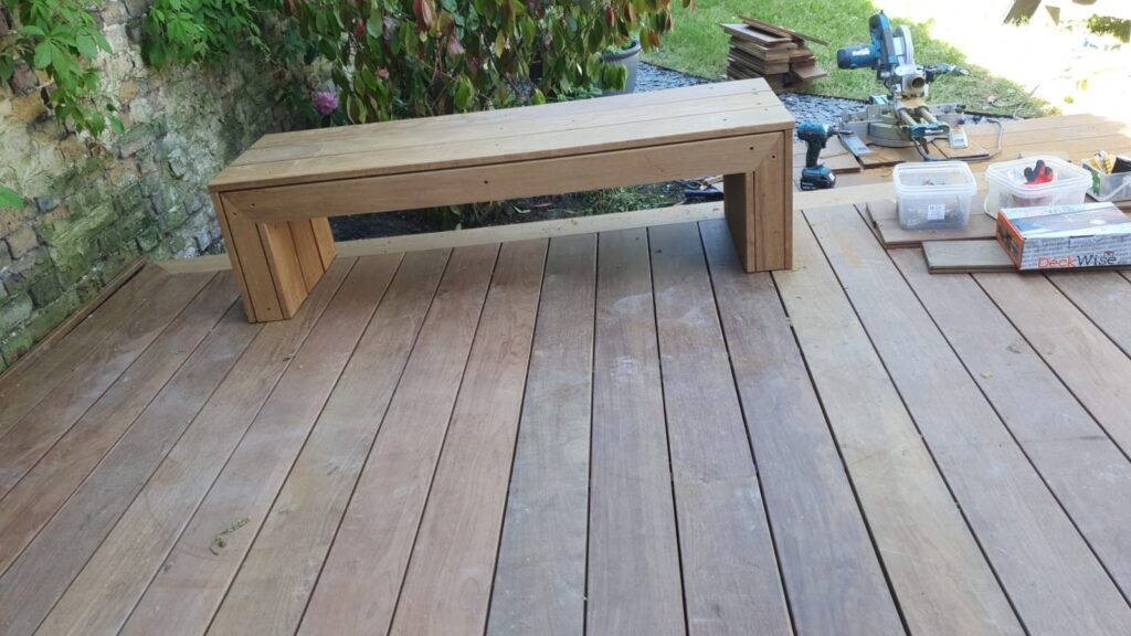 Red oak decking Removing walls and remodeling the house