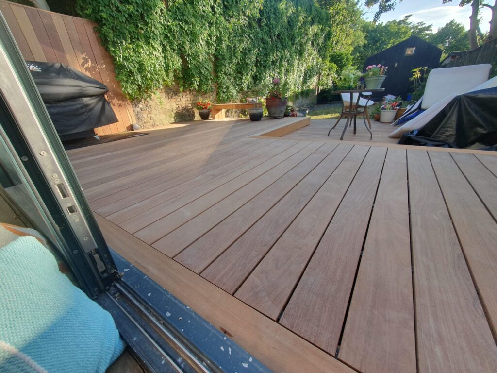 Red oak decking Removing walls and remodeling the house