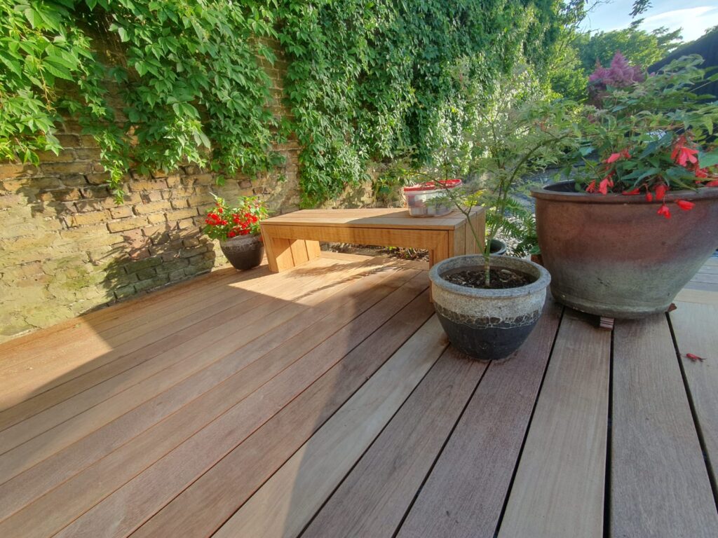 Red oak decking Removing walls and remodeling the house