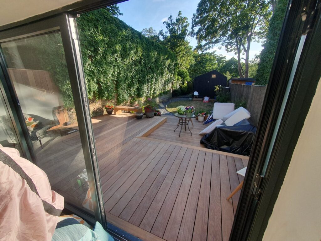 Red oak decking Removing walls and remodeling the house