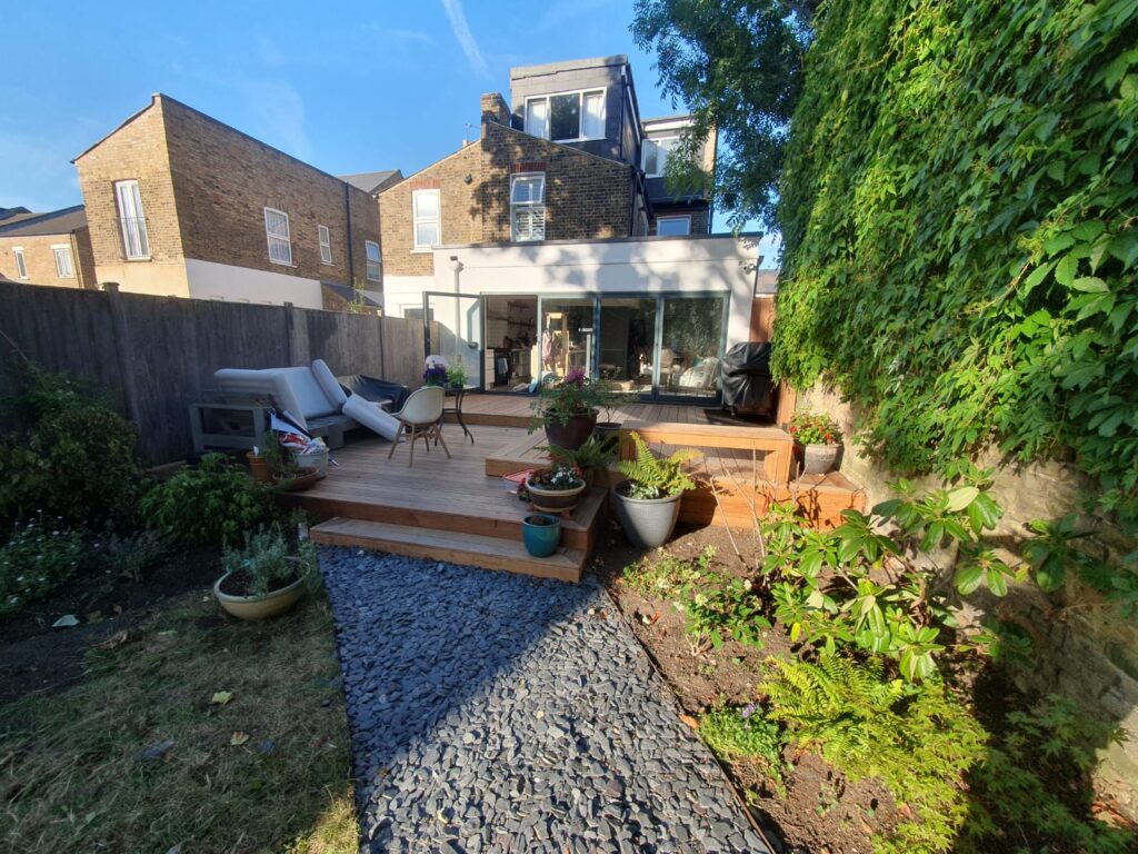 Red oak decking Removing walls and remodeling the house