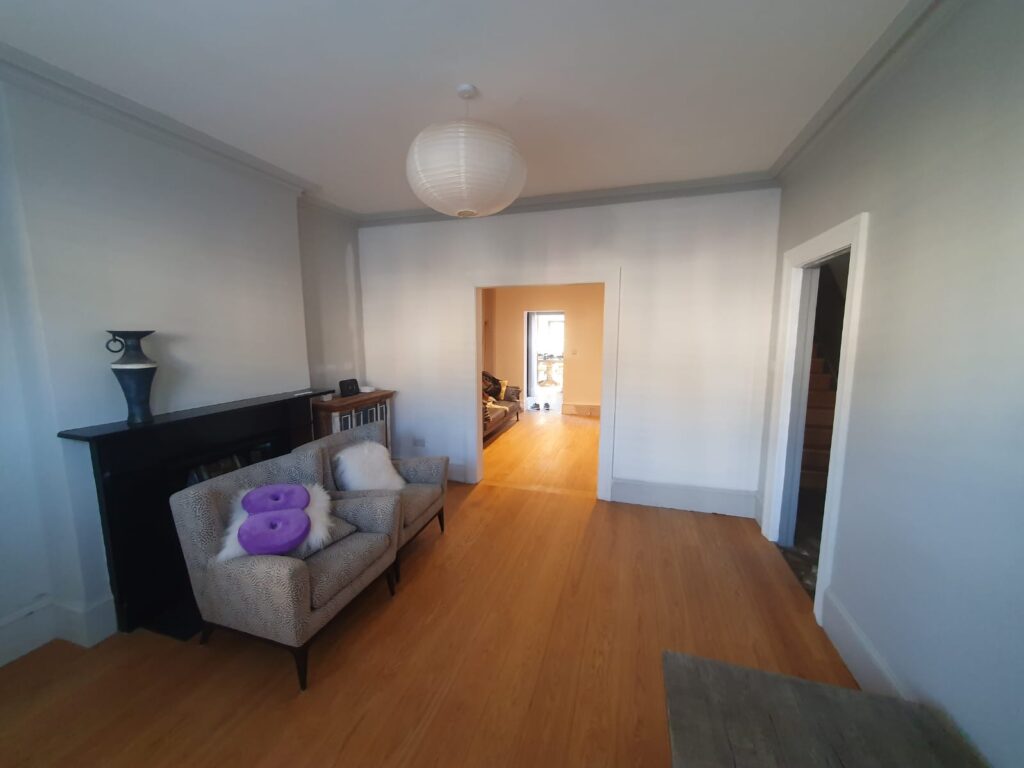 Red oak decking Removing walls and remodeling the house