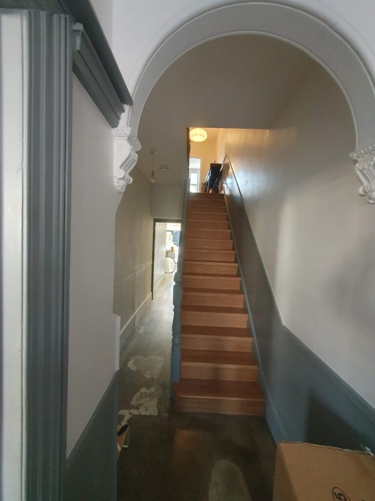 Red oak decking Removing walls and remodeling the house