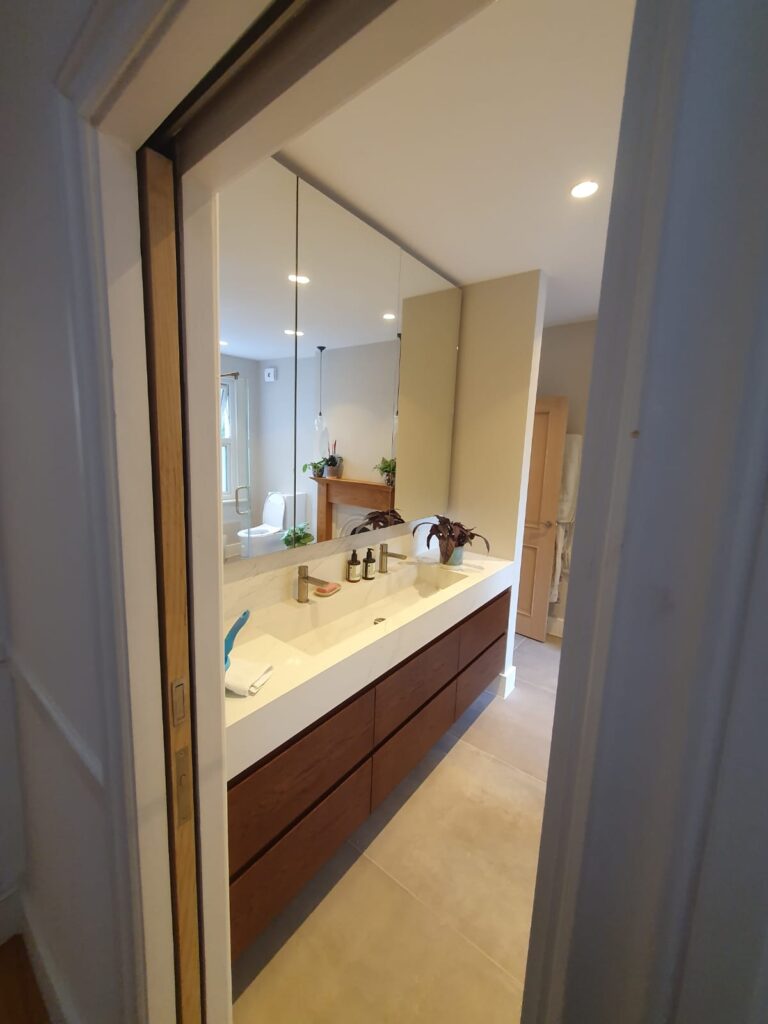 Red oak decking Removing walls and remodeling the house