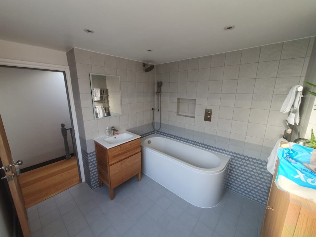 Red oak decking Removing walls and remodeling the house